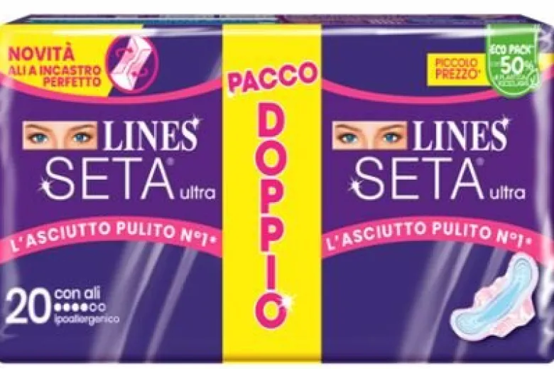 Lines Seta Ultra Nuovo Con Ali Bipack 20 Assorbenti