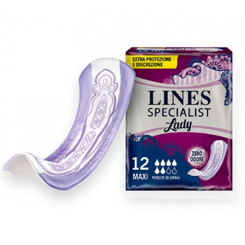 Lines Specialist Maxi Assorbenti Incontinenza 12 Pezzi