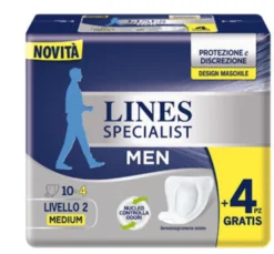Lines Specialist Men Assorbenti Maschili Livello 2 Medium 14 Pezzi