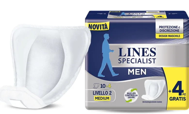 Lines Specialist Men Assorbenti Maschili Livello 2 Medium 14 Pezzi