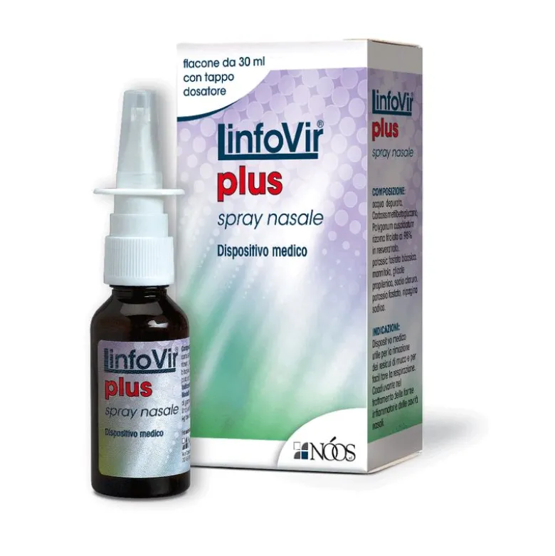 Linfovir Plus Spray Nasale 30ml Sollievo Rapido Congestione