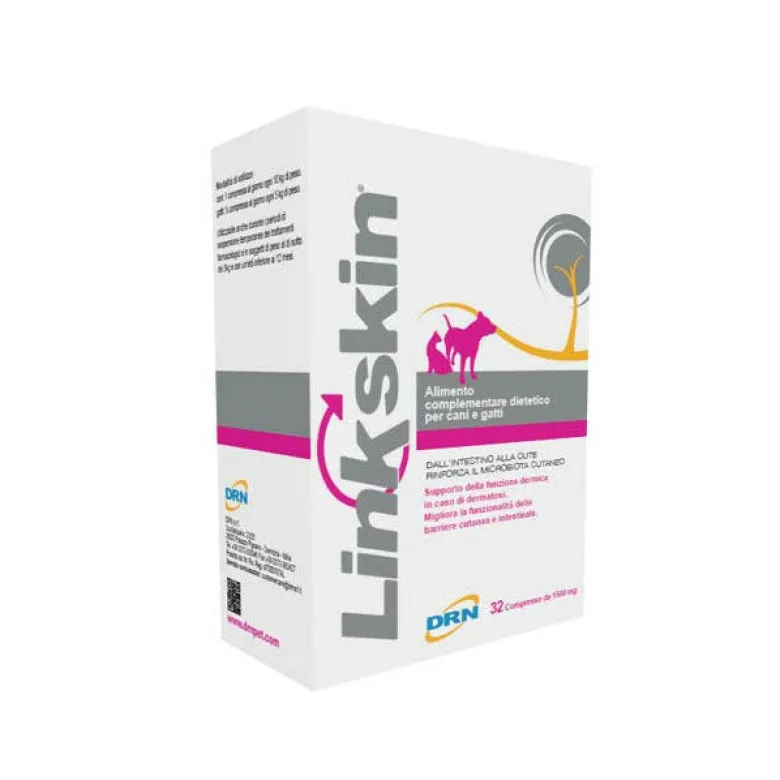 Linkskin utile in caso di dermatosi per cani e gatti 32 compresse
