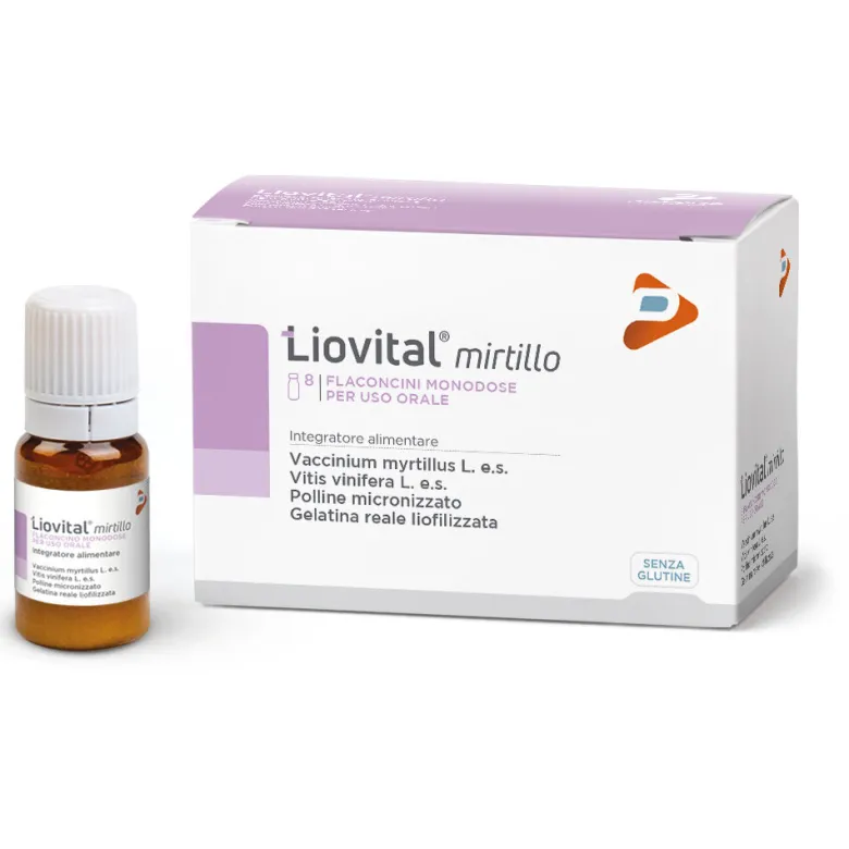 Liovital Mirtillo utile per la microcircolazione 8 flaconcini da 10ml