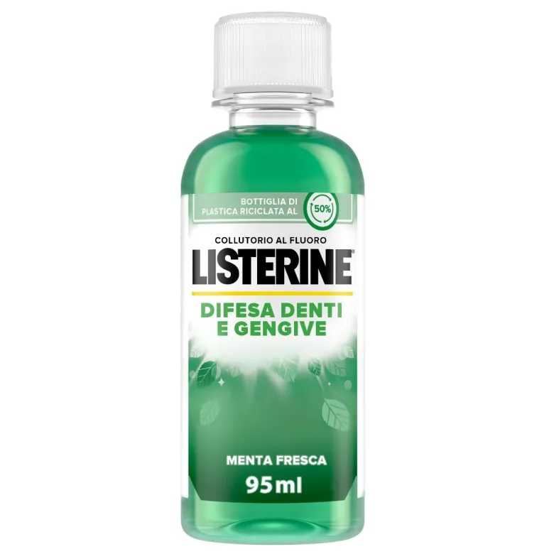 Listerine Collutorio difesa denti e gengive formato viaggio 95ml