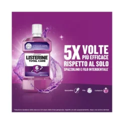 Listerine Total Care collutorio gusto menta pura 2x500ml