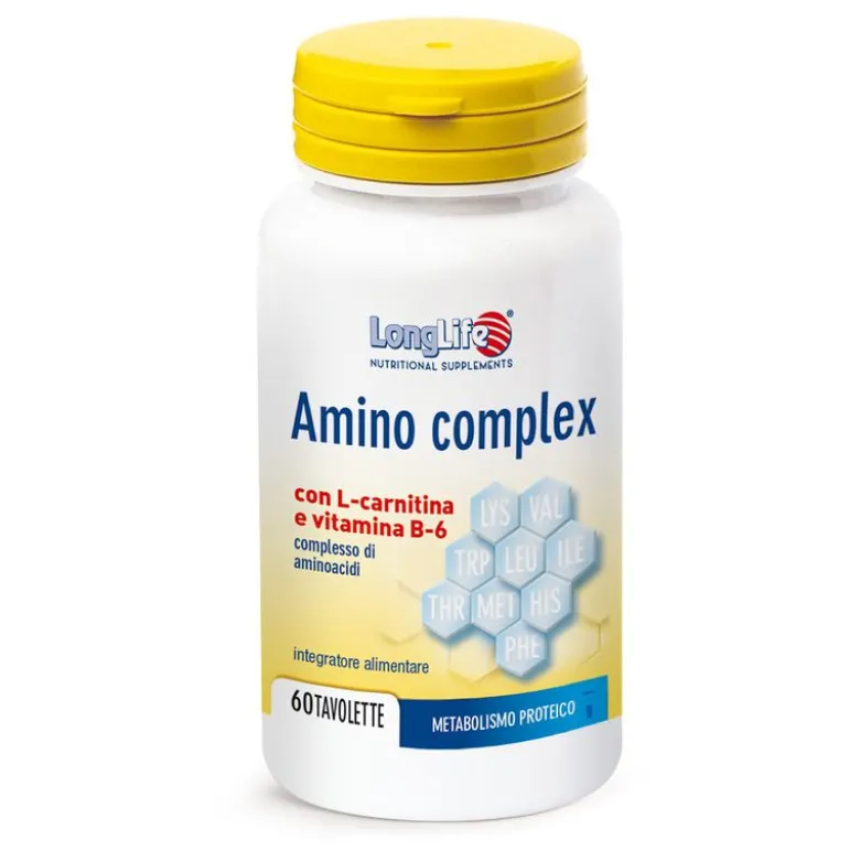 Longlife Amino Complex integratore alimentare per il metabolismo proteico 60 tavolette