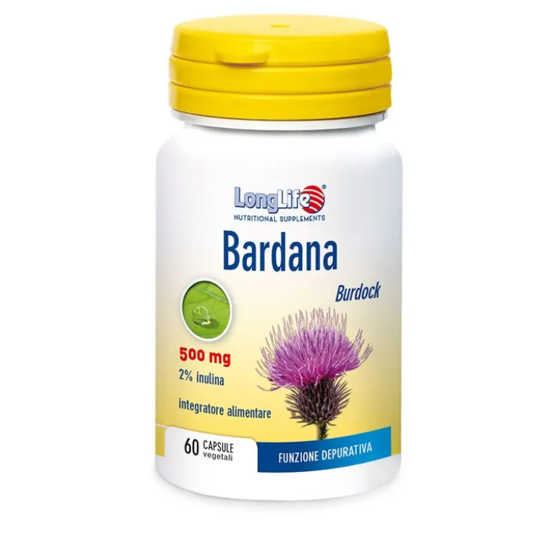 Longlife Bardana 500mg funzione depurativa 60 capsule vegetali