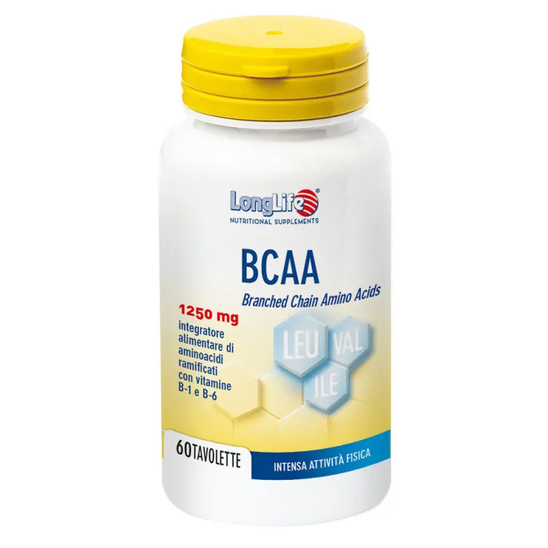 Longlife BCAA 1250mg per sportivi 60 tavolette