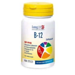 Longlife B-12 50 mcg per il metabolismo energetico 100 tavolette divisibili