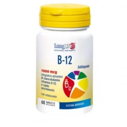 Longlife B-12 1000mcg vitamina sistema nervoso 60 tavolette divisibili