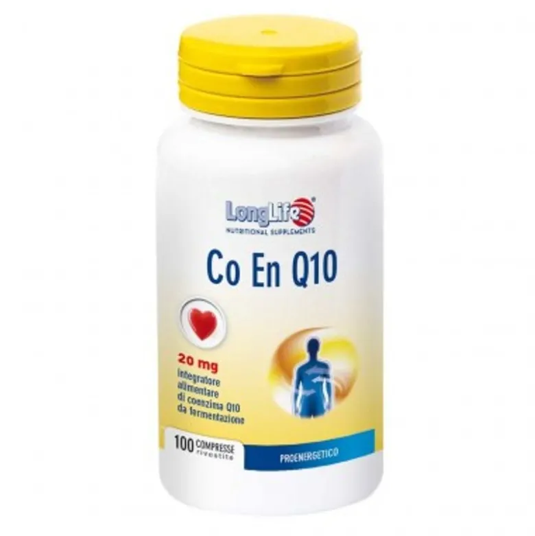 Longlife Co En Q10 20mg vitaminico ed energetico 100 compresse