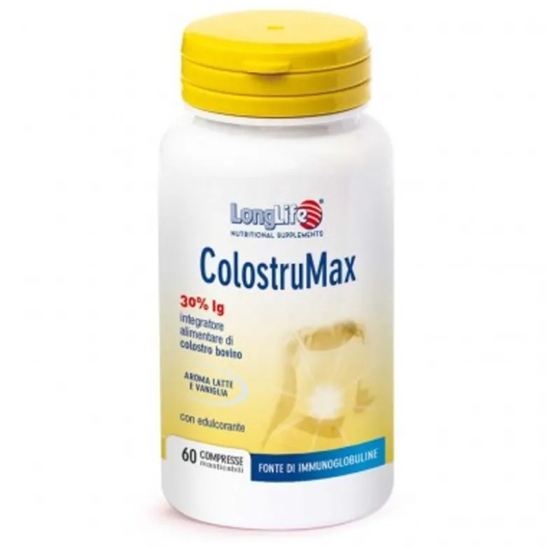 Longlife ColostruMax benessere intestinale del neonato 60 compresse masticabili