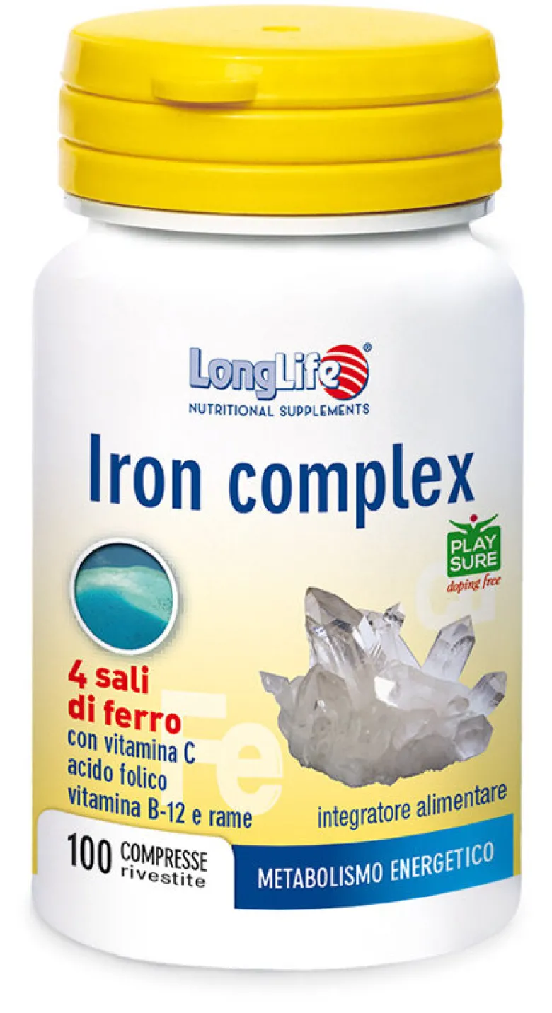 Longlife Iron Complex integratore di ferro 100 compresse