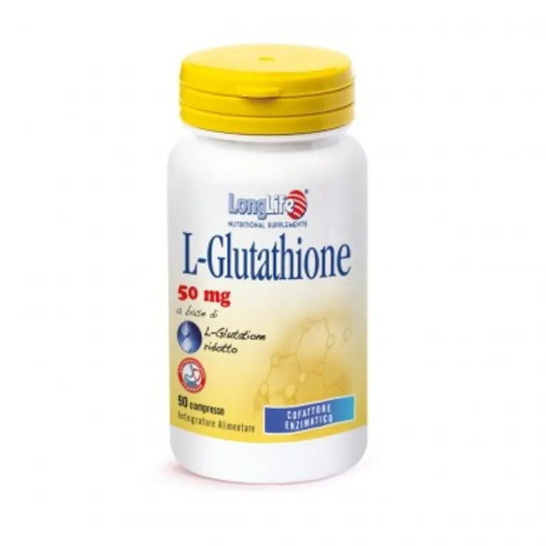 Longlife L-Glutathione Integratore Alimentare per l'invecchiamento 90 compresse