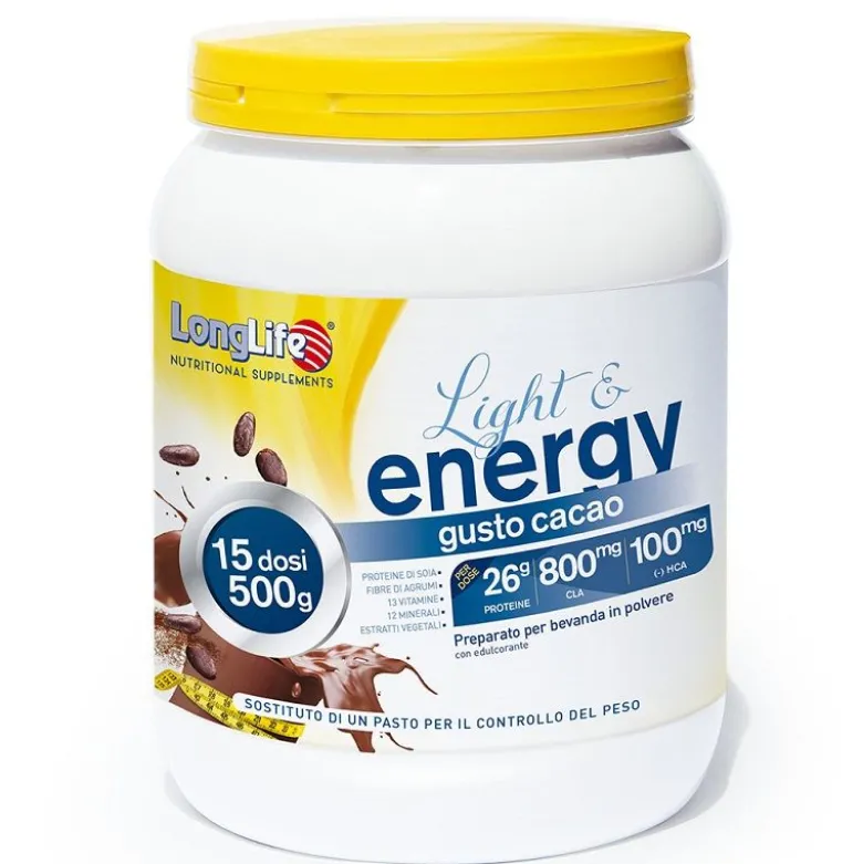 Longlife Light & Energy per il controllo del peso 500g gusto cacao