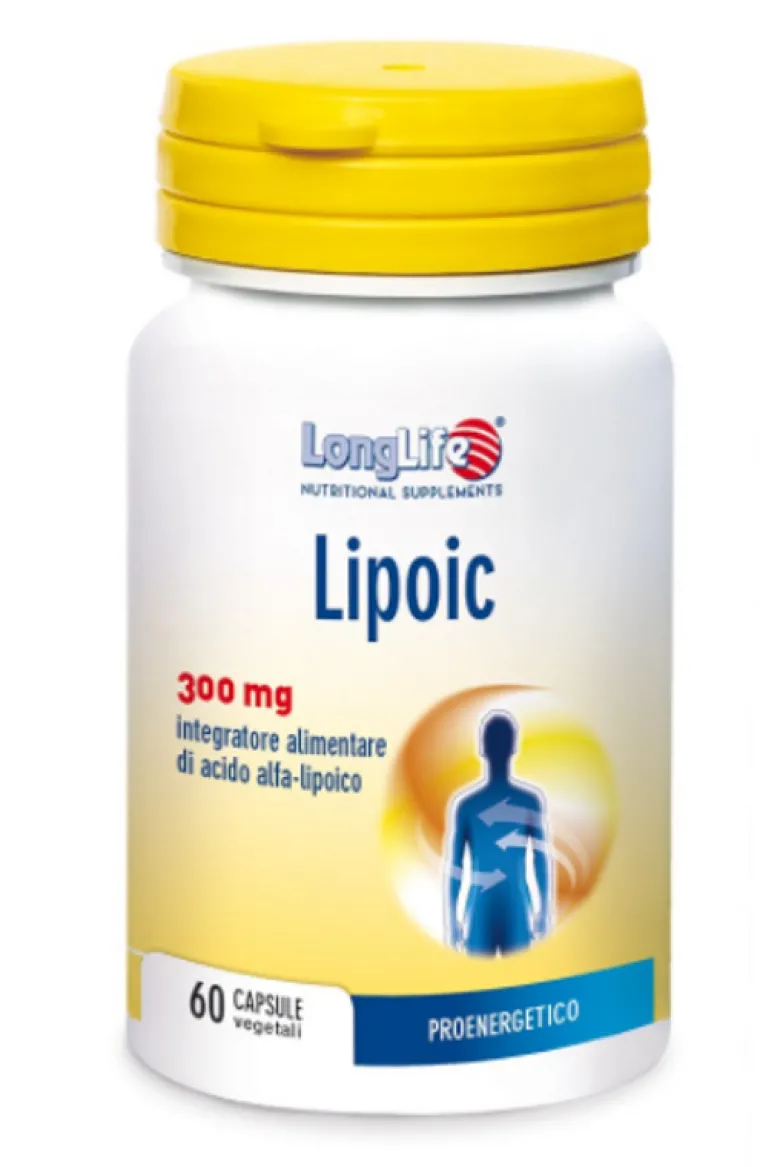 Longlife Lipoic 300mg proenergetico 60 capsule vegetali