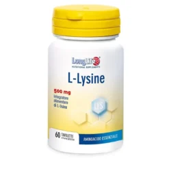 Longlife L-Lysine 500mg sistema immunitario salute di cute e ossa 60 tavolette