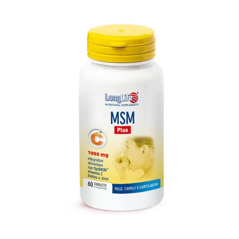 Longlife MSM Plus benessere della pelle 60 tavolette