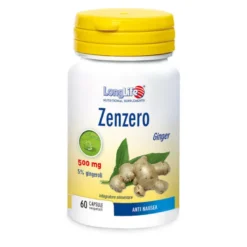 Longlife Zenzero 500mg anti nausea 60 capsule vegetali