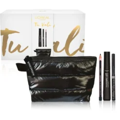 L'Oréal Paris Self Confidence Box Mascara+Eyeliner+Matita Occhi+Beauty Piumino