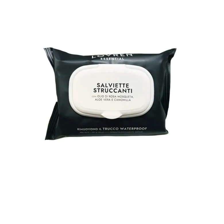 Lovren Salviette Struccanti per trucco waterproof 20 pezzi