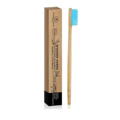 LR Wonder Company Spazzolino in Bamboo colore azzurro 1 pezzo