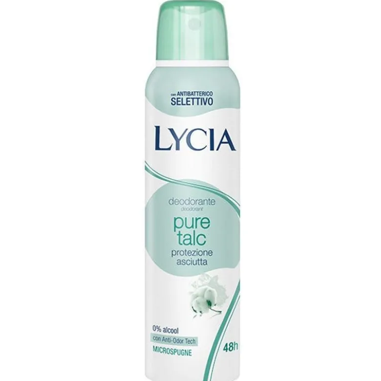 Lycia Spray Gas Antiodorante Pure Talc 150ml