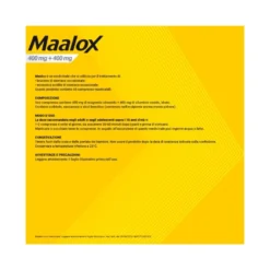Maalox 400+400 Mg Contro Acidità di Stomaco Occasionale 40 cpr