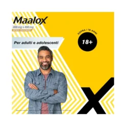 Maalox 400+400 Mg Contro Acidità di Stomaco Occasionale Senza Zucchero 30 cpr