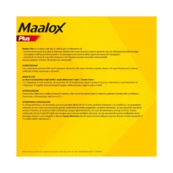 Maalox Plus Azione Rapida Contro Bruciore e Acidità di Stomaco 50 cpr
