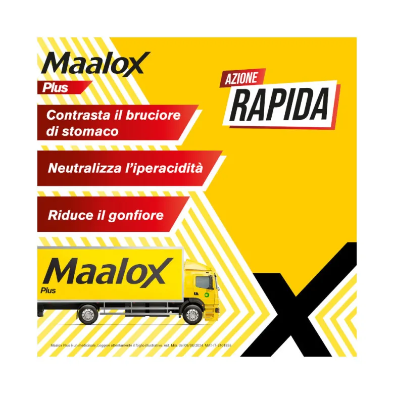 Maalox Plus Sospensione Orale Contro Bruciore e Acidità di Stomaco 250 ml