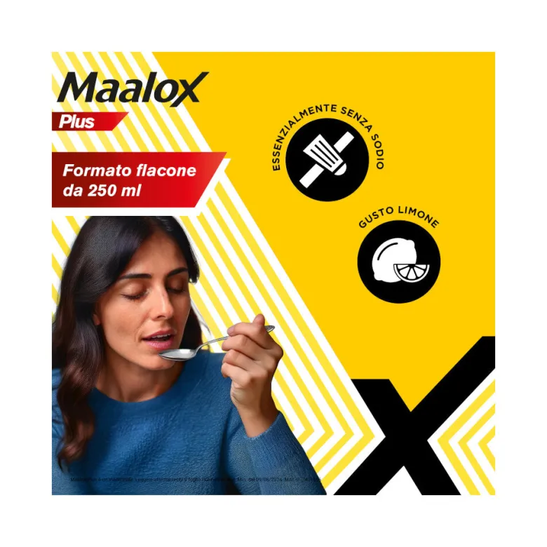 Maalox Plus Sospensione Orale Contro Bruciore e Acidità di Stomaco 250 ml