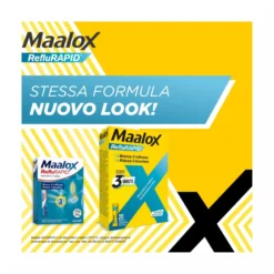 Maalox Reflurapid Blocca il Reflusso Neutralizza il Bruciore da Iperacidità 20 Bustine