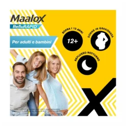 Maalox Reflurapid Blocca il Reflusso Neutralizza il Bruciore da Iperacidità 40 Compresse