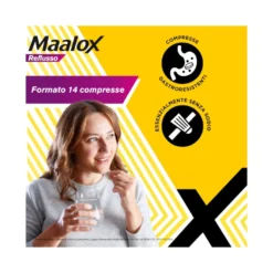 Maalox Reflusso Contro Reflusso Acido 14 Compresse