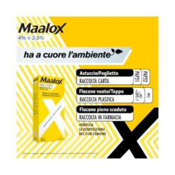 Maalox 400+400 Sospensione Orale Contro Acidità di Stomaco Occasionale 250 ml