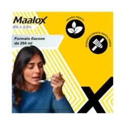 Maalox 400+400 Sospensione Orale Contro Acidità di Stomaco Occasionale 250 ml