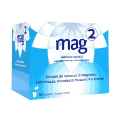 Mag2 Magnesio Pidolato per Stanchezza e Debolezza Muscolare 40 Bustine