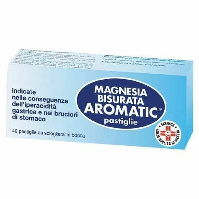 Magnesia Bisurata Acidità Di Stomaco 40 Compresse