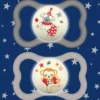 MAM Air Night Nostalgic Circus Neutro 16 mesi+ succhietto in silicone fosforescente colori assortiti