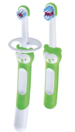 Mam Learn to Brush Set Spazzolino per bambini verde 5+ mesi