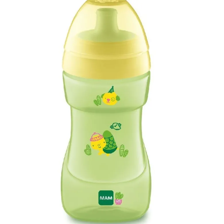 Mam Sports Cup Tazza Antigoccia Colore verde 12+ mesi 330ml