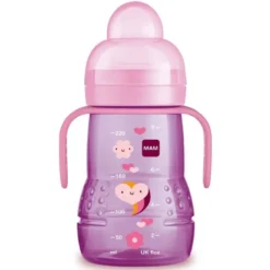 Mam Trainer biberon e tazza colore rosa 4+ mesi 220ml