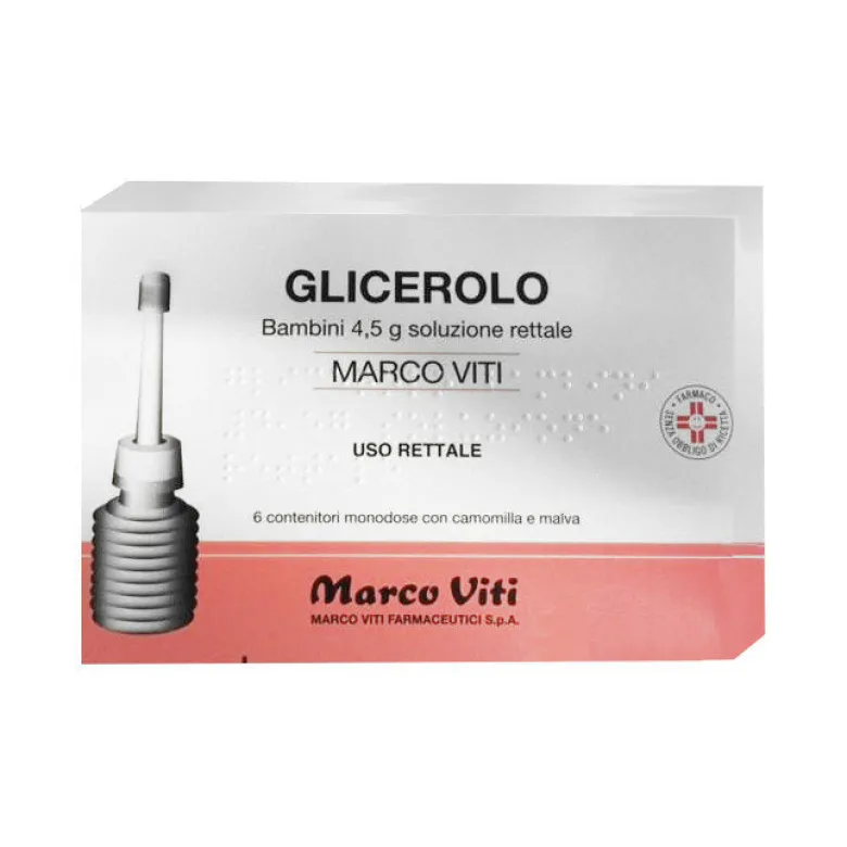 Marco Viti Glicerolo Soluzione Rettale Bambini 6 contenitori da 4,5g