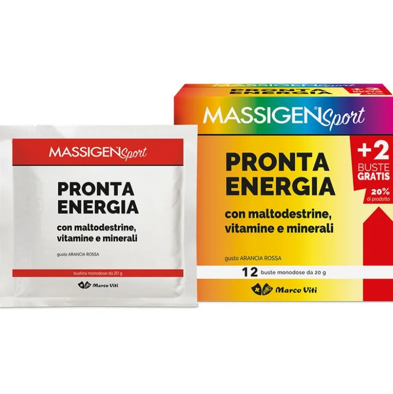 Marco Viti Massigen Sport Pronta Energia gusto arancia rossa12 Buste