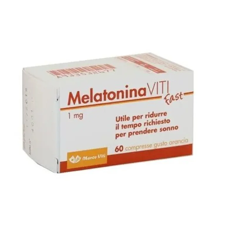 Marco Viti Melatonina Fast utile per l'insonnia gusto Arancia 60 compresse