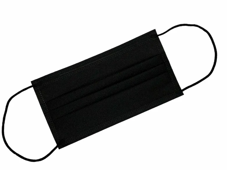 Mascherina Chirurgica Adulto Black 50 Pezzi Imbustati Singolarmente