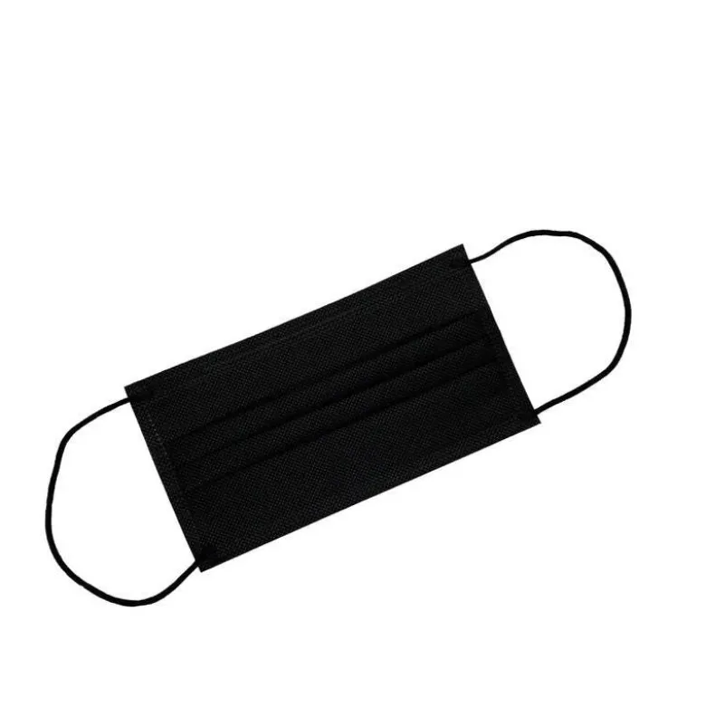 Mascherina Chirurgica Adulto Black 50 Pezzi Imbustati Singolarmente