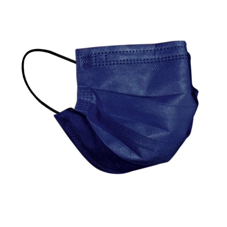 Mascherina chirurgica monouso adulto colore blu 10 pezzi