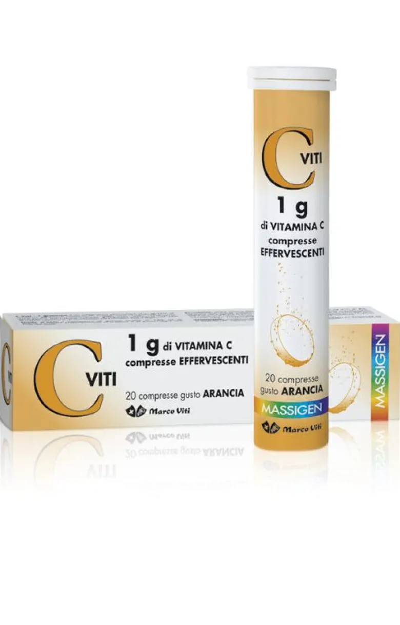 Massigen Compresse Effervescenti 20 Compresse Gusto Arancia